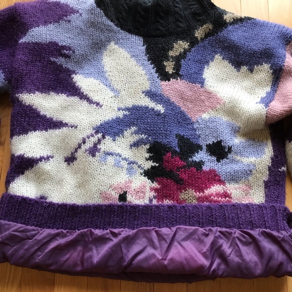 Hand knitted SIBA bulky sweater - Picture 3 of 5